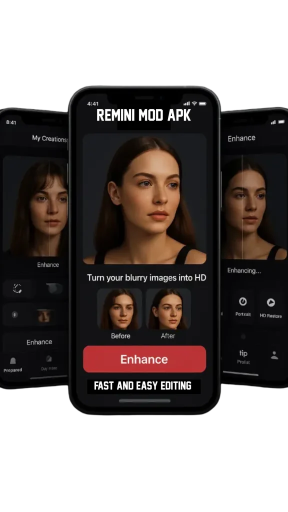Download Remini MOD APK v3.7.1213 – Full Unlocked, Free Pro Cards, No Ads 1 REMINI mod apk is the top photo enhancer of 2026